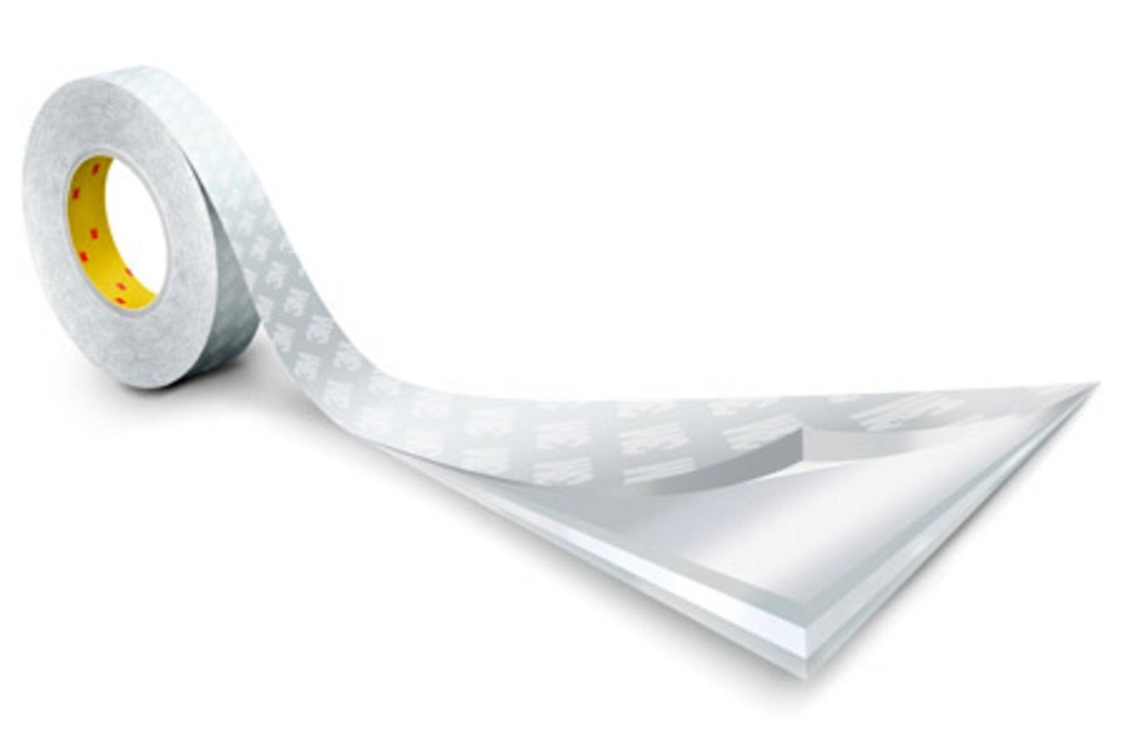 3M™ 9086, 1000 mm x 50 m, 0,19 mm, Weiß, Papier Abdeckung, Doppelseitiges  Klebeband mit Papiervlies-Träger