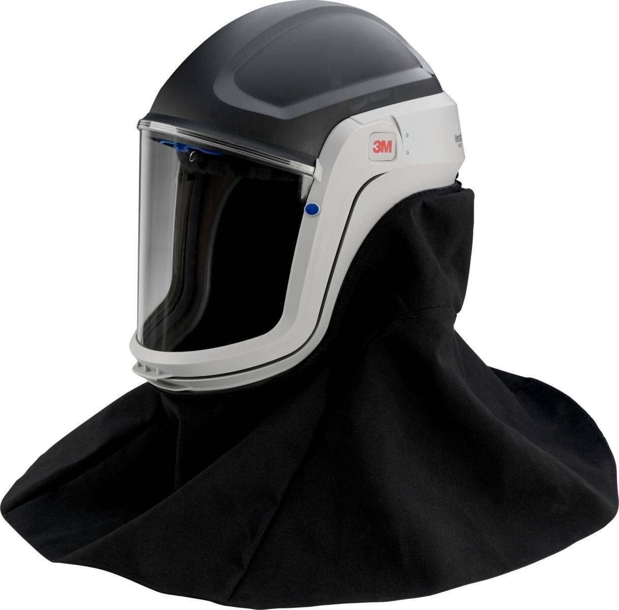 3M TR-315E+ Versaflo starter pack incl. TR-302E, accesorios y casco de seguridad 3M Versaflo M406 con protector de cuello y hombros resistente y visera de policarbonato, transparente