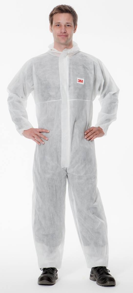 3M 4500 W coverall, white, CE, size 4XL, material polypropylene, elastic band finish