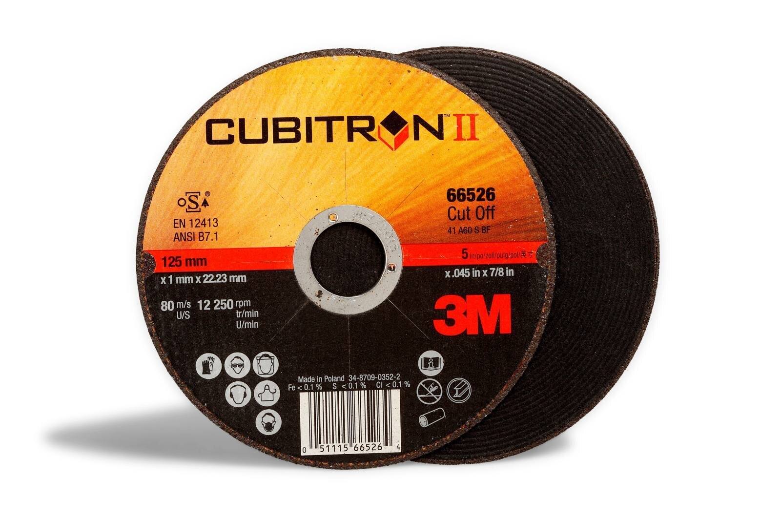 Disco de corte 3M Cubitron II, 230 mm, 3 mm, 22,23 mm, 36 , tipo 41