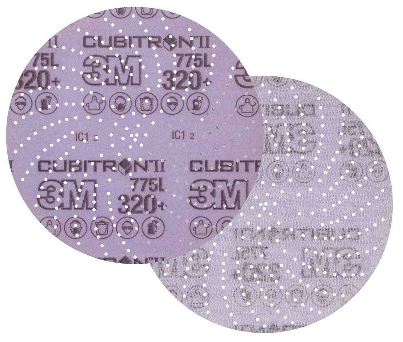 3M Cubitron II Hookit film disk 775L, 150 mm, 320 , multihole #47082