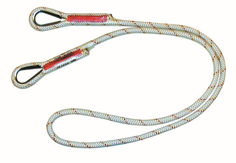 3M PROTECTA corde de maintien, longueur : 2 m, corde à âme 10,5 mm, cosse des deux côtés, 2,0 m