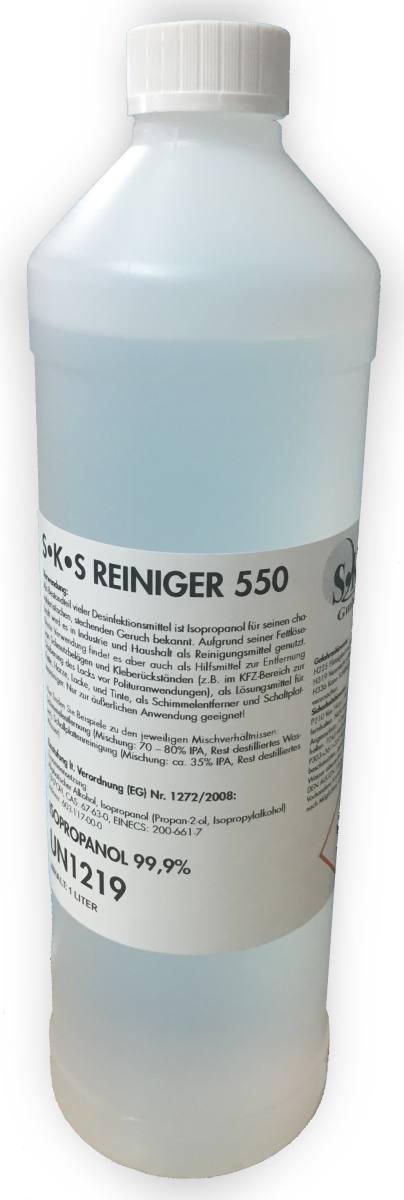 S-K-S 550 Cleaner Isopropanol 99.9% 1 liter