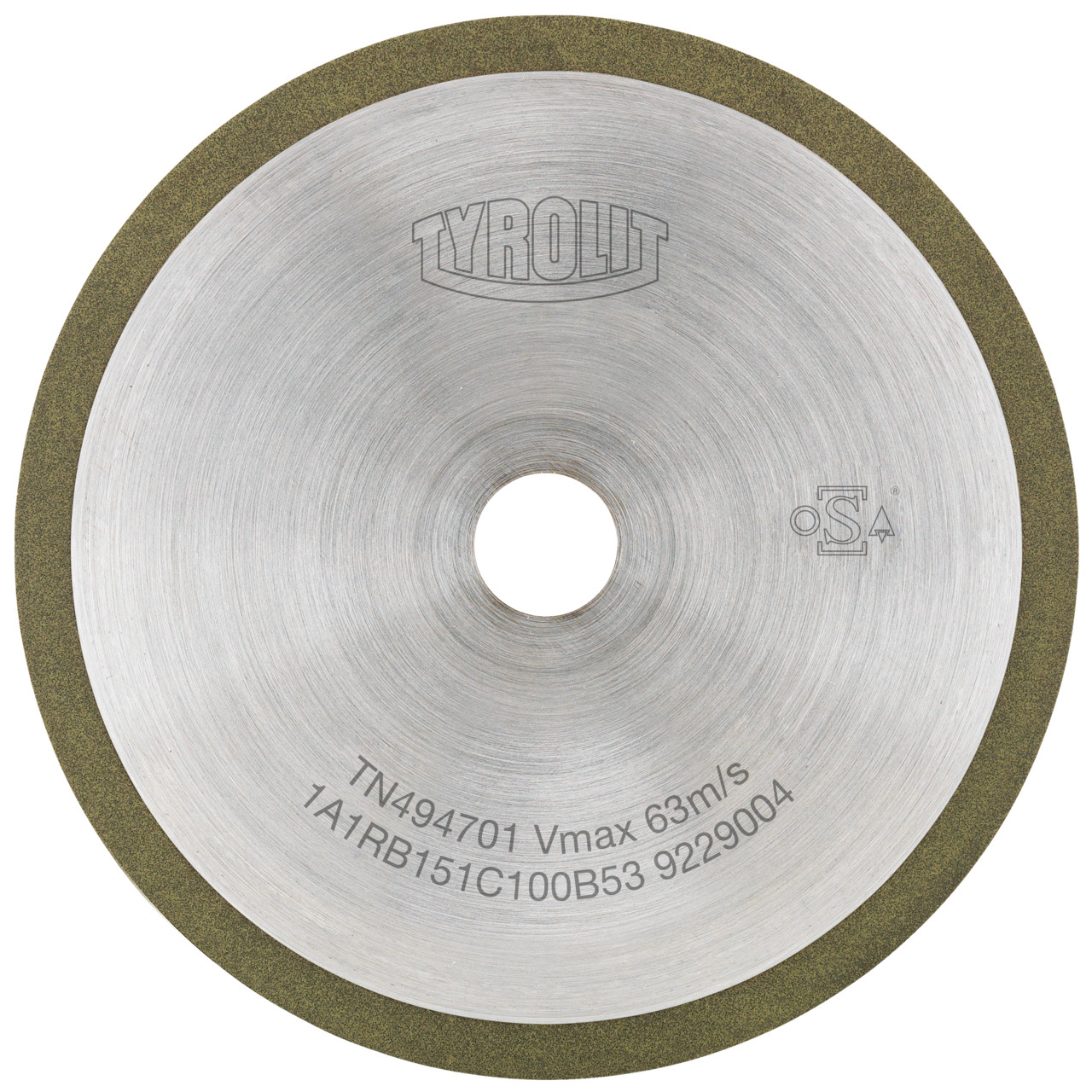 TYROLIT Utensili rotativi da taglio DxDxH 100x1x20 Per metallo duro, forma: 1A1R (disco da taglio con rotella continua), Art. 100660