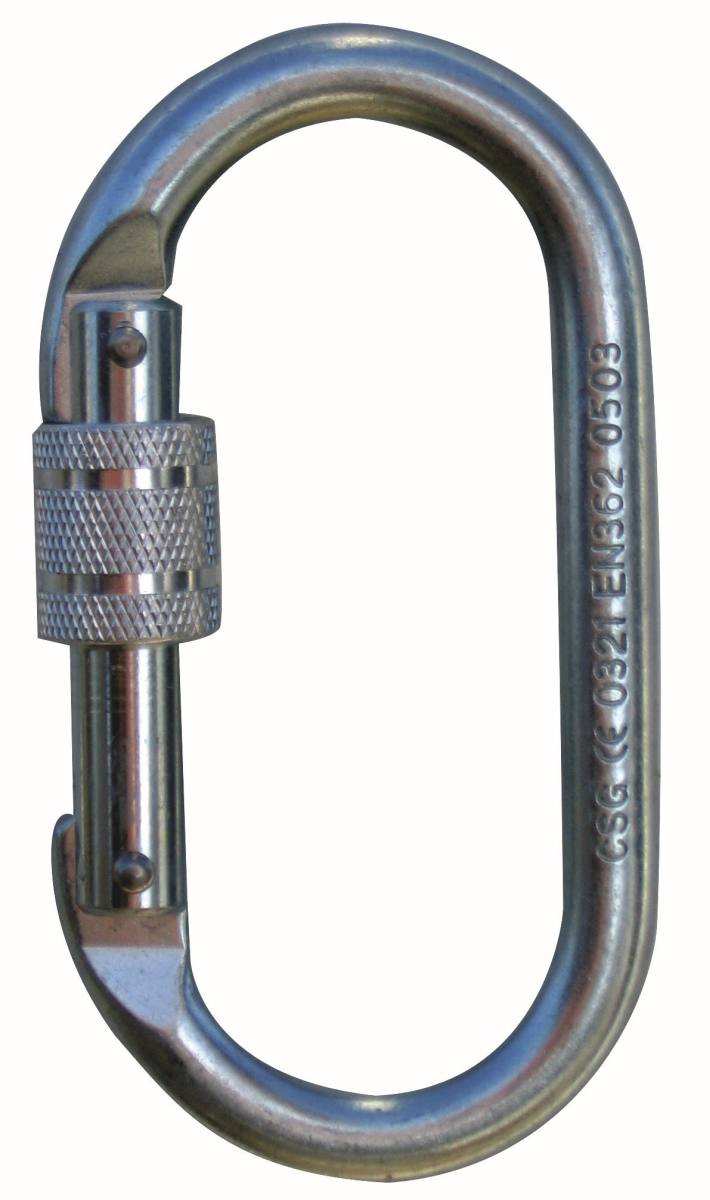3M DBI-SALA screw-in steel carabiner, breaking load: 25 kN, opening width 17 mm , 17 mm