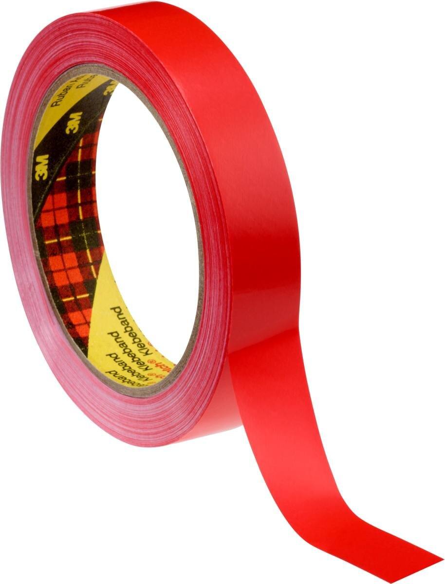 3M Scotch verpakkingstape 6893, rood, 12 mm x 66 m, 0,057 mm