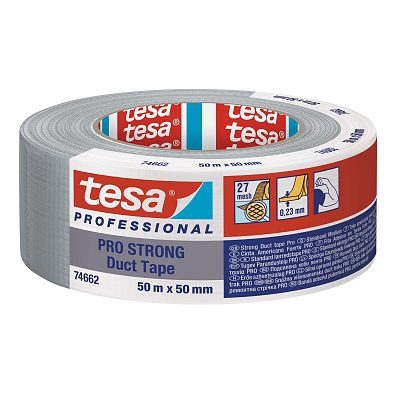 tesaband 74662 Duct Tape STRONG 50mmx50m silber