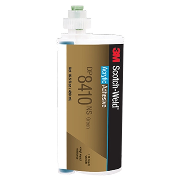 3M Scotch-Weld 2-componenten constructielijm op acrylbasis voor het EPX-systeem DP 8410 NS, groen, 490 ml