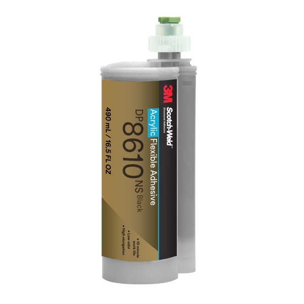 3M Scotch-Weld Adhésif de construction bi-composant à base d'acrylate pour le système EPX DP 8610 NS, noir, 490 ml