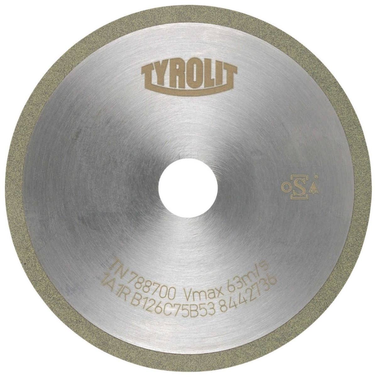 TYROLIT Utensili rotativi da taglio DxDxH 100x1,5x20 Per metallo duro, forma: 1A1R (disco da taglio con rotella continua), Art. 108728