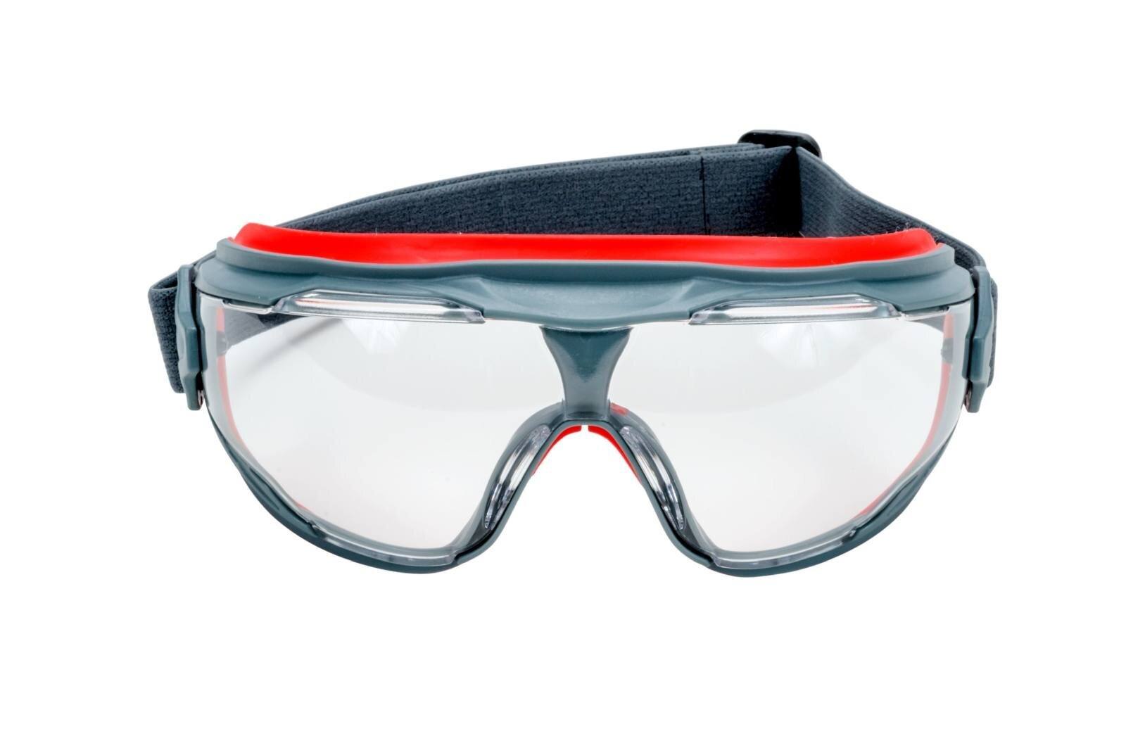 3M GoggleGear 500 full vision goggles GG501V, clear lens, Scotchgard anti-fog, UV