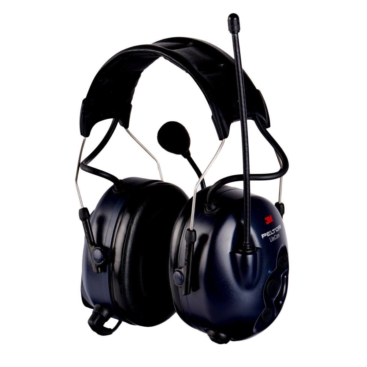 3M LiteCom met hoofdband, ingebouwde PMR 446-radio, incl. boommicrofoon, SNR = 32 dB, blauw
