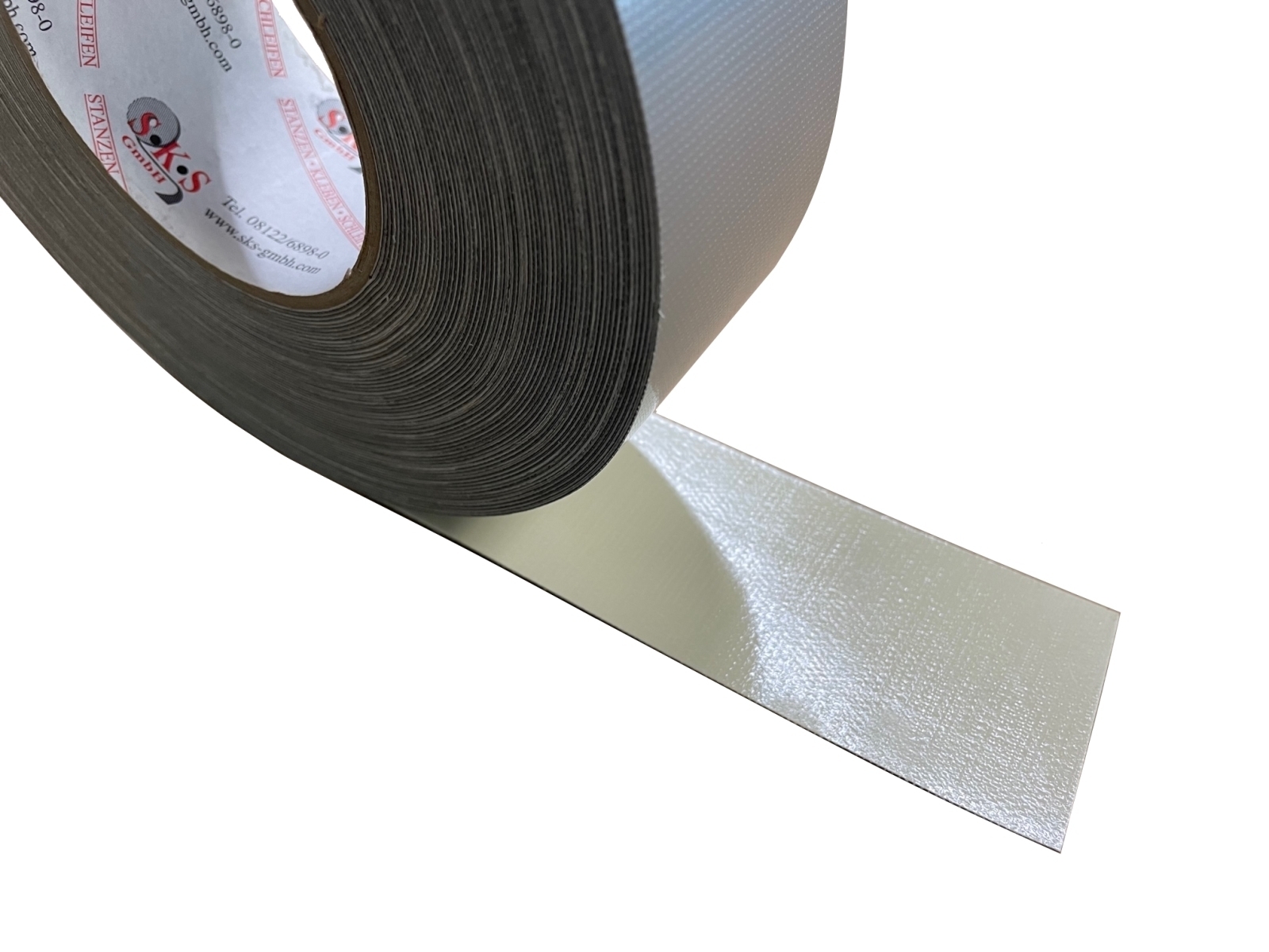 S-K-S 991 Zandstraaltape Stoffen tape, 3-laags op rol, 0,9mm, 150mmx25m zilver
