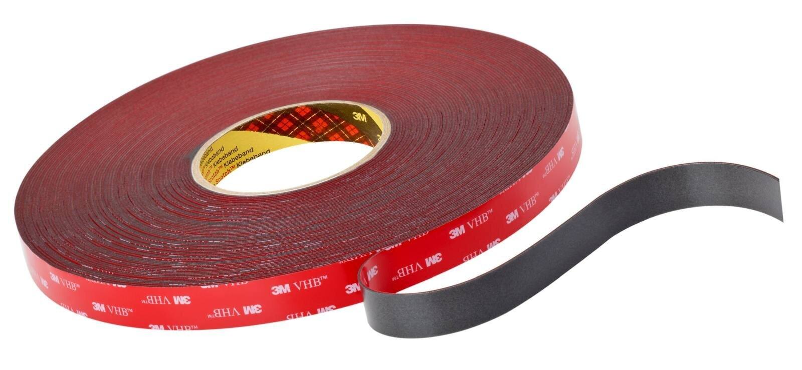 3M VHB adhesive tape 4611F, gray, 9 mm x 33 m, 1.1 mm