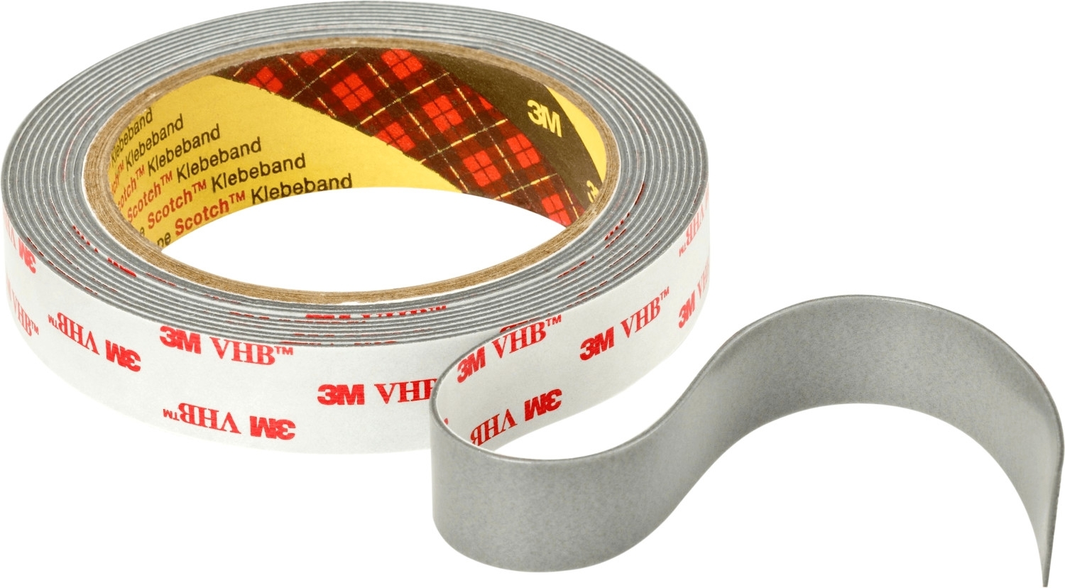 3M VHB kleefband RP+110GP, papieren voering, grijs, 19m x 3 m, 1,1 mm