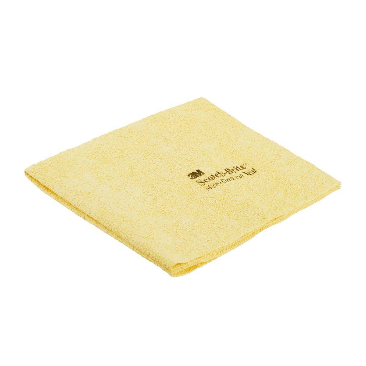 3M Scotch-Brite Micro Duett microfiber cloth, yellow, without print, 320 mm x 400 mm