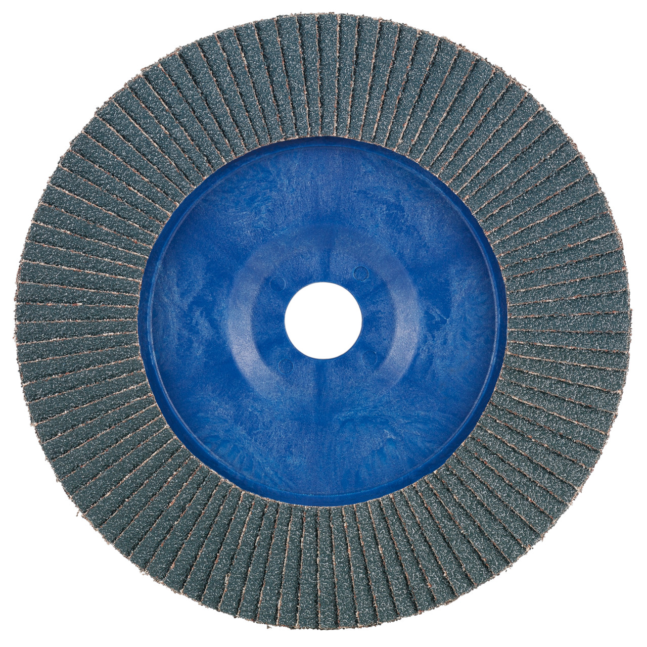 TYROLIT arandela dentada DxH 125x22,2 2en1 para acero y acero inoxidable, P80, forma: 28N - versión recta (cuerpo portante de plástico), Art. 847928