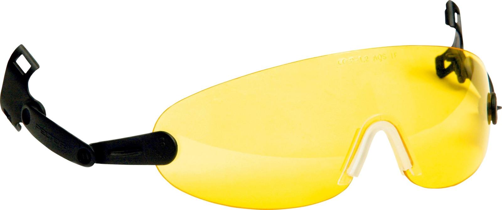 3M Gafas de protección integrables para casco de protección, amarillo, V9A
