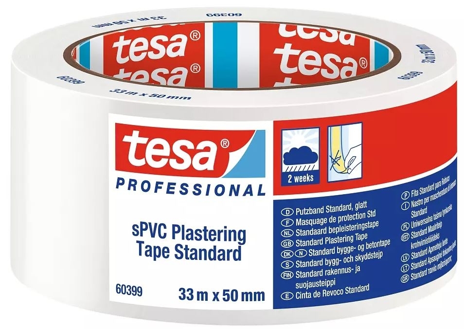 tesa 60399 Cinta de enlucido 50mmx33m blanco