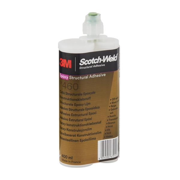 3M Scotch-Weld 2-komponentno gradbeno lepilo na osnovi epoksidne smole za sistem EPX DP 460, bež, 400 ml