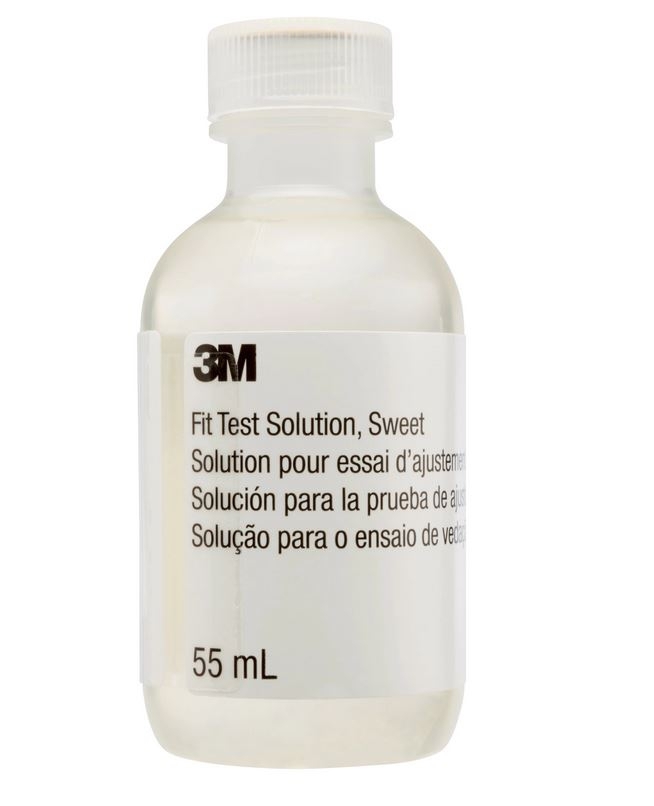 3M FT-12 Solución de prueba de ajuste, botellas de repuesto de 55ml, Dulce (Pack=6pcs)