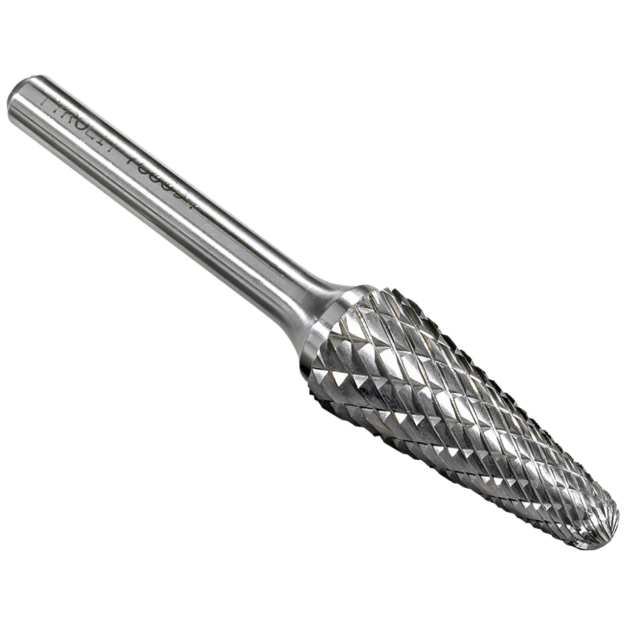 TYROLIT carbide end mill DxT-SxL 10x19-6x65 For cast iron, steel and stainless steel, shape: 52KEL - round taper, Art. 766068
