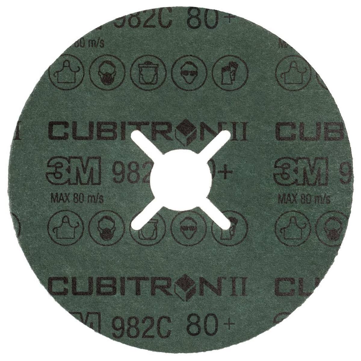 3M Cubitron II fiber disc 982C, 125 mm, 22.23 mm, 80 #460685