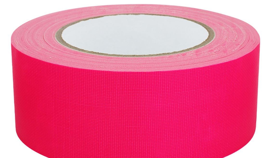 S-K-S 995 Stoffen tape neon roze 30mmx25m