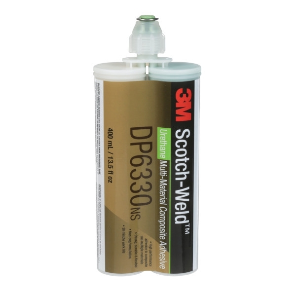 3M Scotch-Weld Adhesivo de construcción de 2 componentes a base de poliuretano para el sistema EPX DP 6330 NS, verde, 400 ml