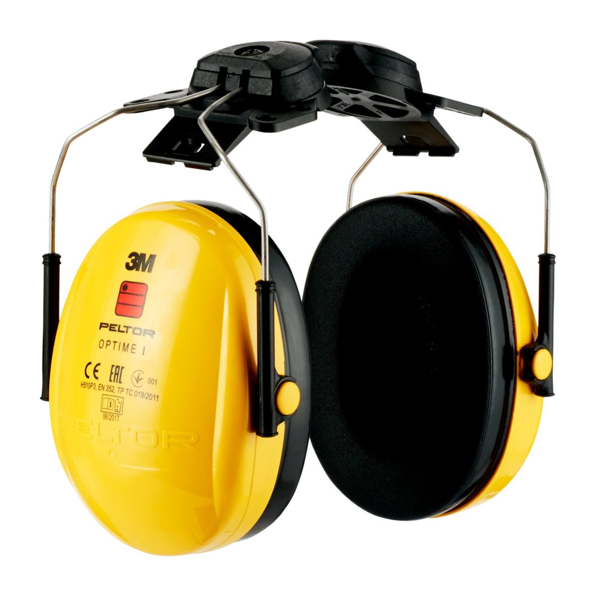 Casque antibruit 3M Peltor Optime I, fixation sur casque, avec adaptateur de casque, H510P3 (87 à 98 dB)