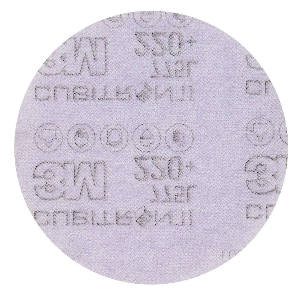 3M Cubitron II Hookit film disk 775L, 125 mm, 220 , unperforated #744224