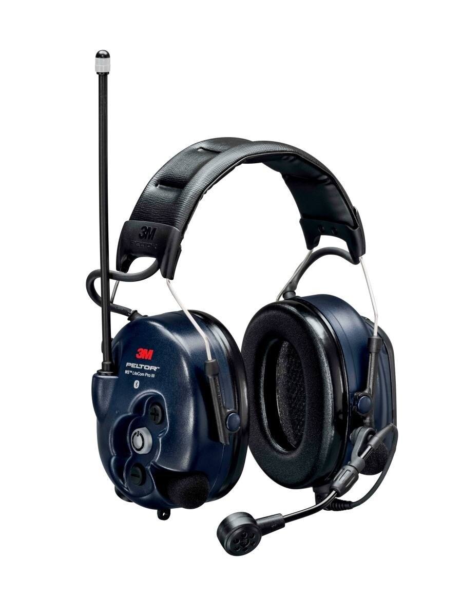 3M Peltor WS LiteCom Plus Headset PMR, 446 MHz, analog, headband, MT73H7A4410WS6EU, Bluetooth function, blue