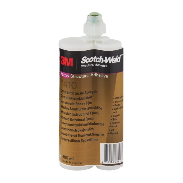 3M Scotch-Weld 2-komponentno gradbeno lepilo na osnovi epoksidne smole za sistem EPX DP 410, bež, 400 ml