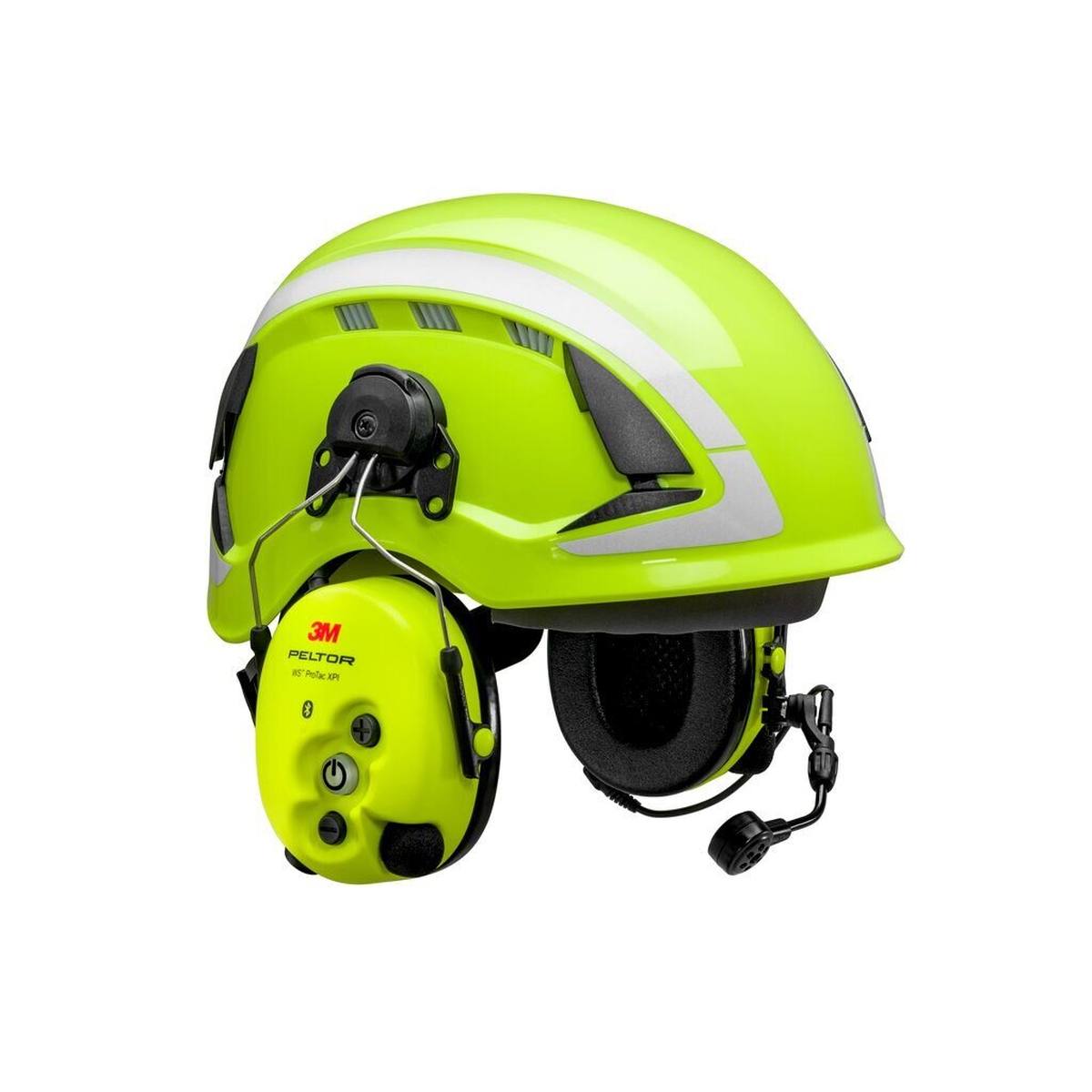 3M Peltor WS ProTac XPI cuffie di protezione dell'udito FLX2, fissaggio al casco, Bluetooth, giallo, MT15H7P3EWS6-111