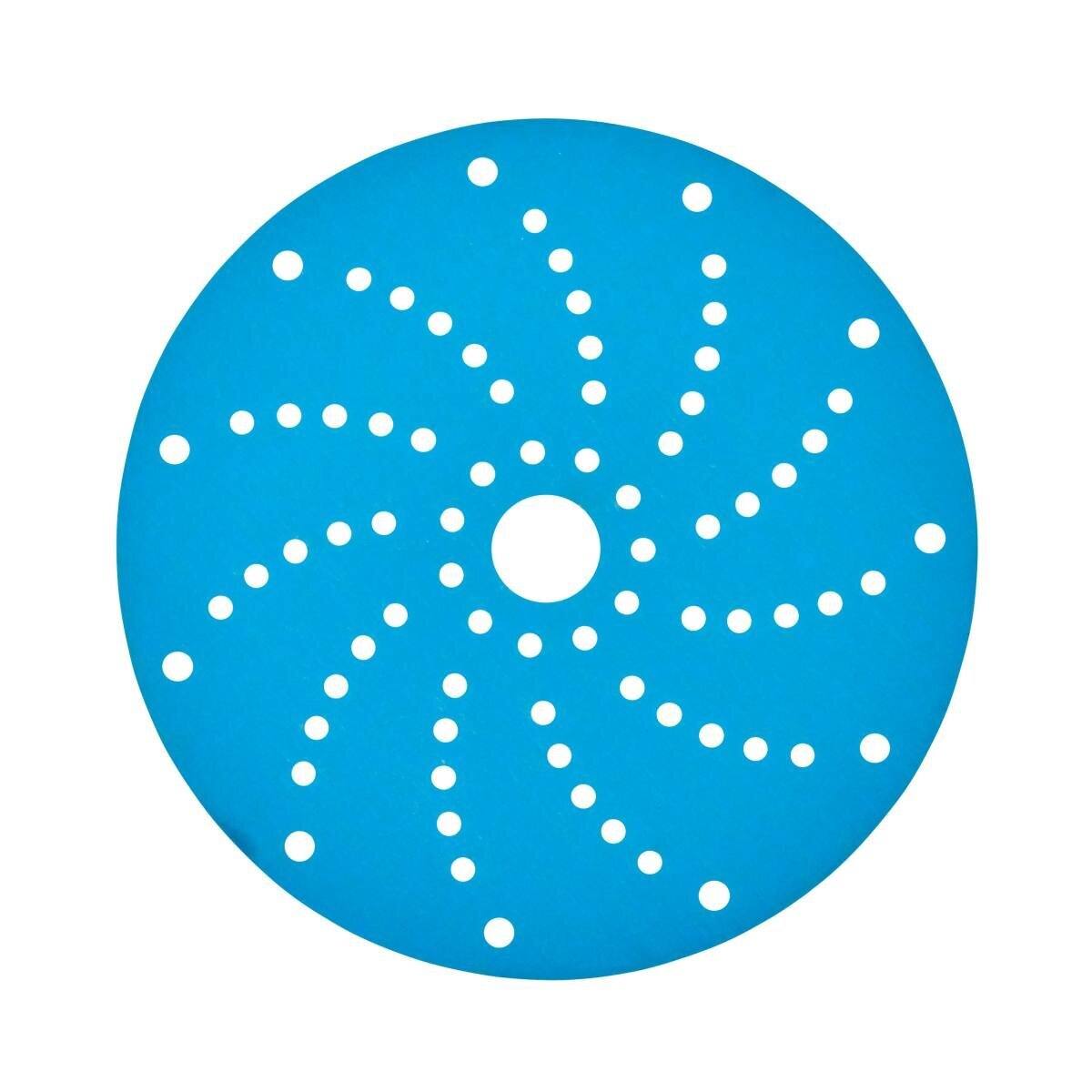 3M Hookit blue abrasive discs Multihole 325U, 150 mm, 500