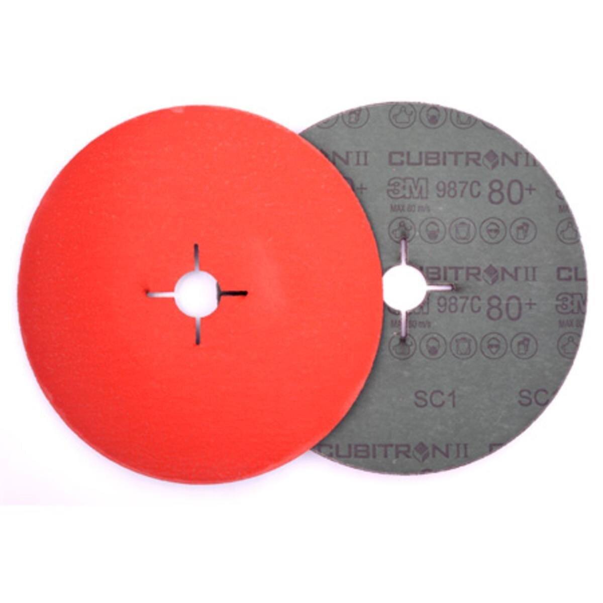 3M Cubitron II disque fibre 987C, 125 mm, 22,23 mm, 60 #464066