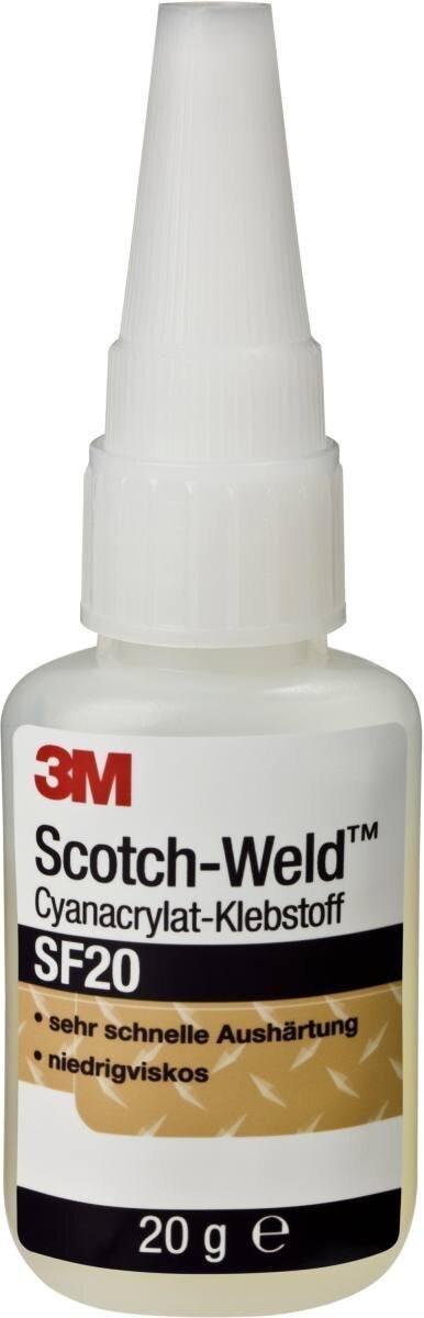 3M Scotch-Weld syanoakrylaattiliima SF 20, kirkas, 20 g