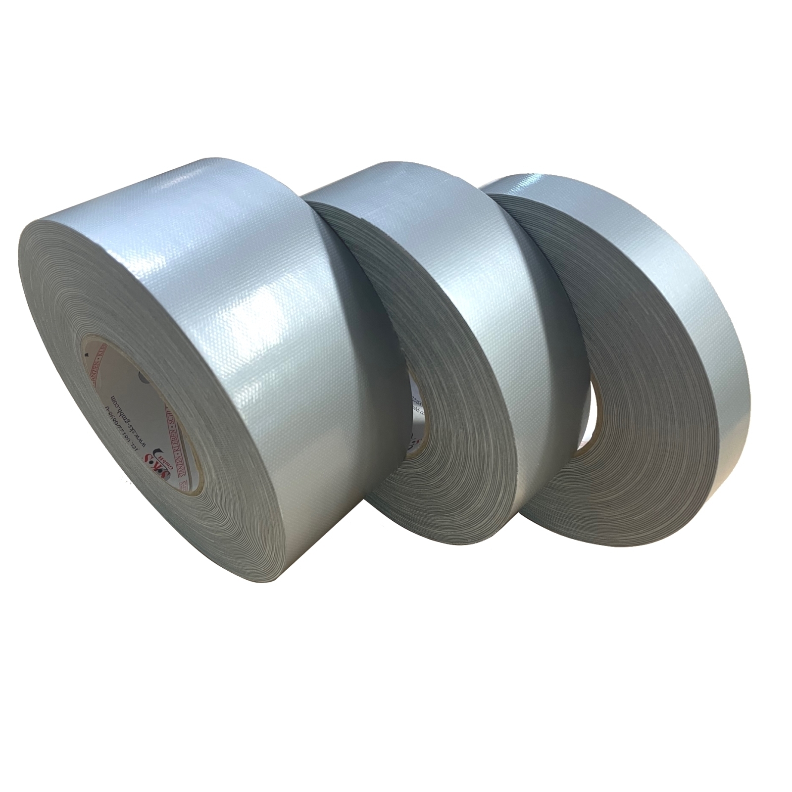 S-K-S 991 Zandstraaltape Stoffen tape, 3-laags op rol, 0,9mm, 100mmx25m zilver