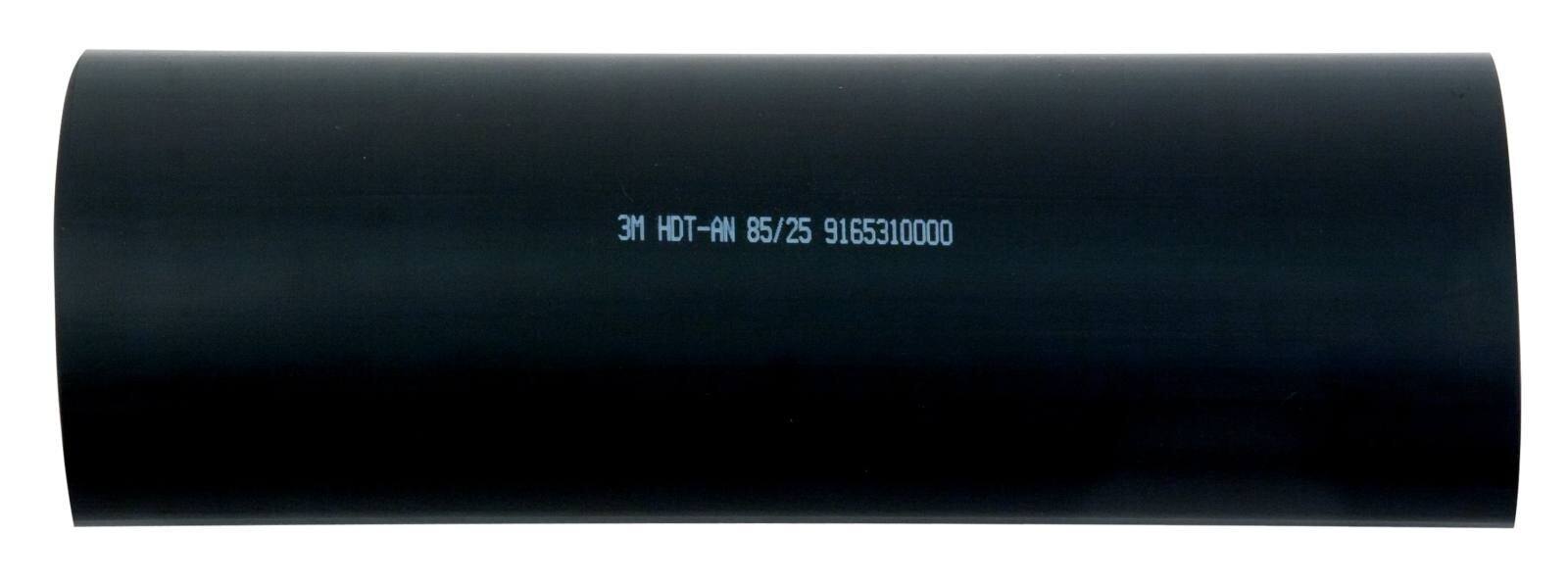 3M HDT-AN Paksuseinäinen lämpökutisteputki liimalla, musta, 85/25 mm, 1 m
