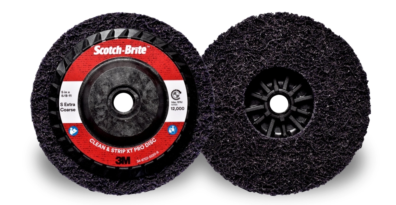 3M Scotch-Brite disk za grobo čiščenje XT-RD Pro, 125 mm x 22 mm, S, zelo grob, navoj M14 #51891