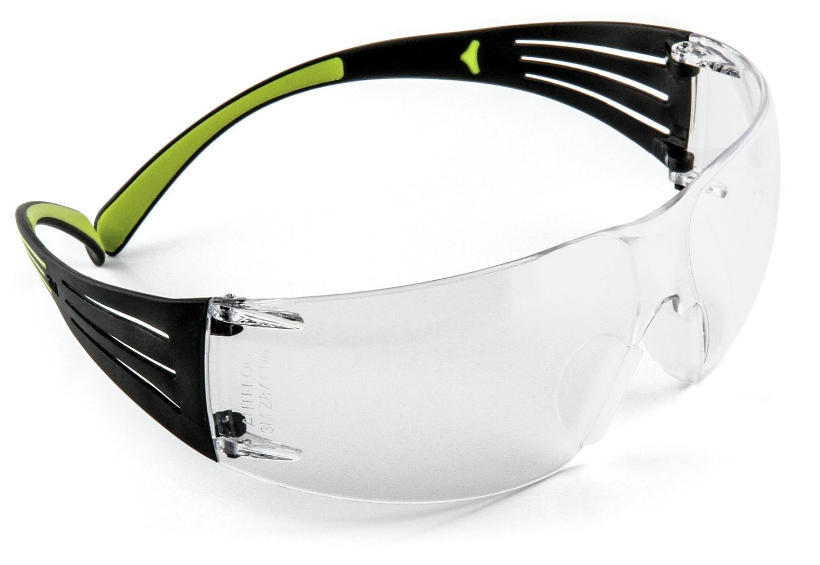 3M SecureFit 400 veiligheidsbril, zwart/groene veren, antikras/anticondenscoating, heldere lens, SF401AS/AF-EU
