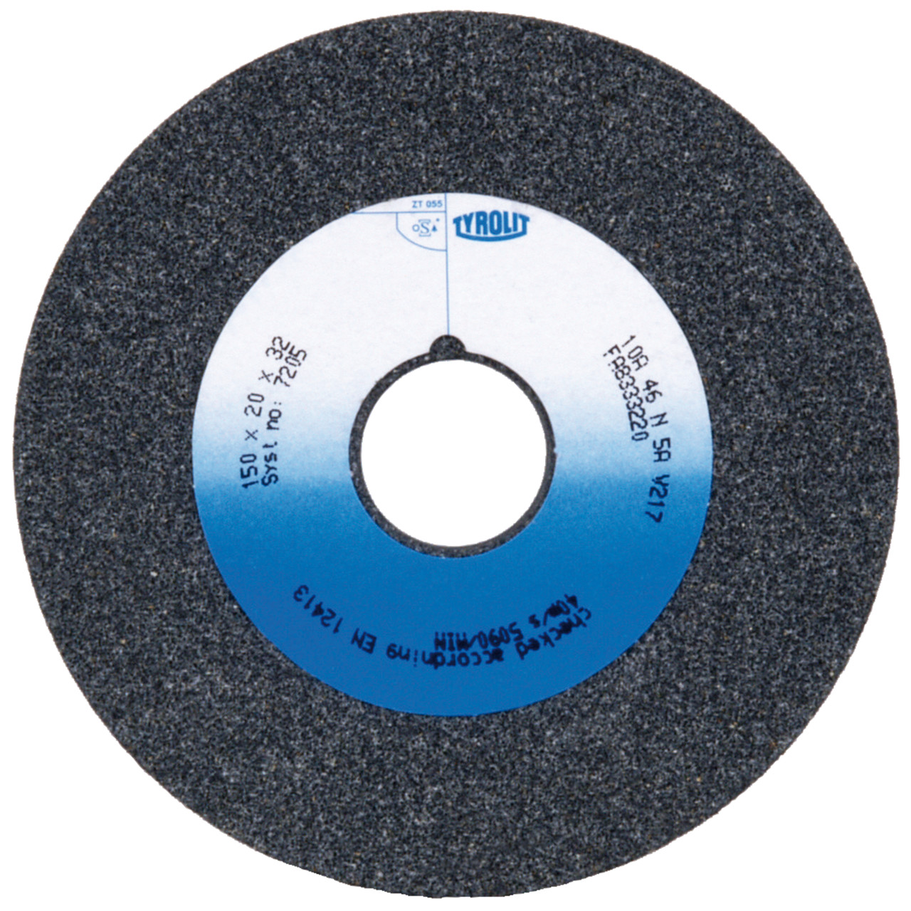TYROLIT conventional ceramic grinding wheels DxDxH 300x40x76 For unalloyed and low-alloy steels, shape: 1, Art. 34983