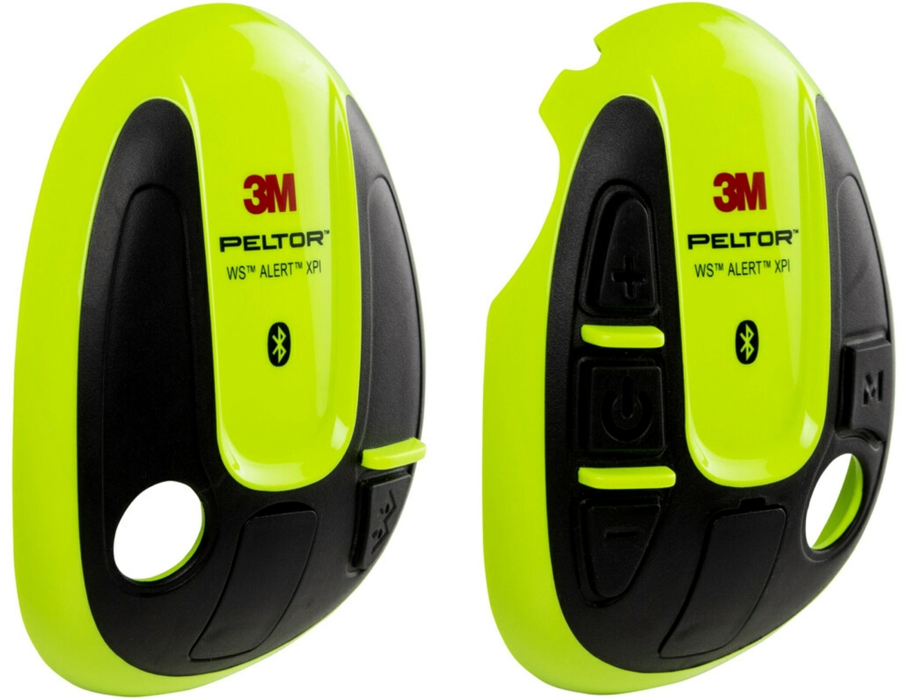 3M PELTOR Caches pour casque WS ALERT, vert fluo, 1 paire (gauche droite), 210300-664-GB/1
