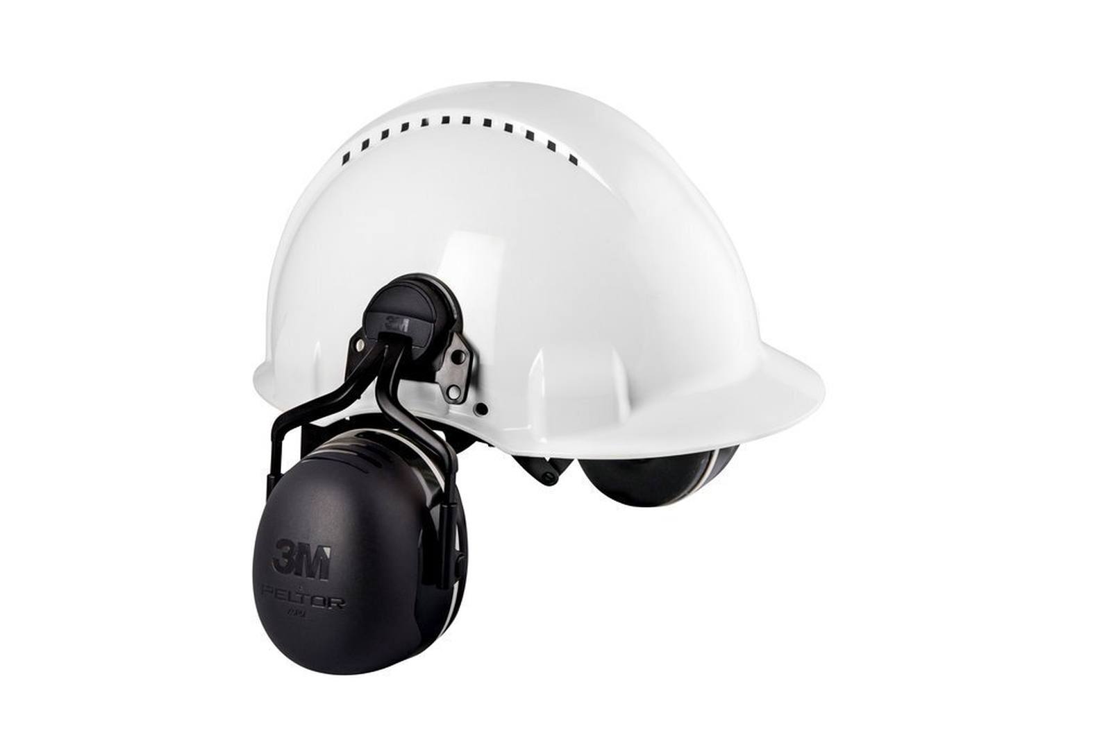 3M Peltor earmuffs, X5P5E helmet attachment, black, SNR = 36 dB with helmet adapter P5E
