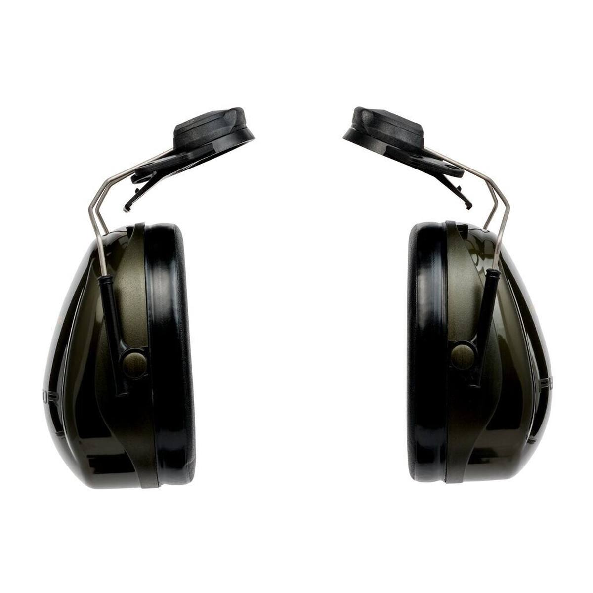 3M Peltor Optime II oorkappen, helmbevestiging, groen, met helmadapter P3E (voor alle 3M helmen, behalve G2000), SNR = 30 dB, H520P3E