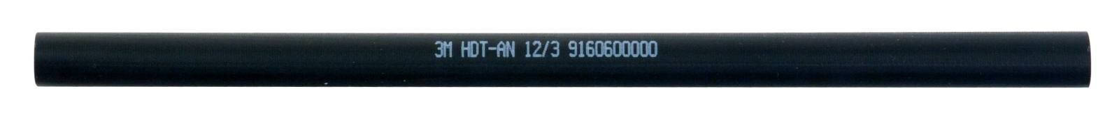 3M HDT-AN Dikwandige krimpkous met lijm, zwart, 12/3 mm, 1 m