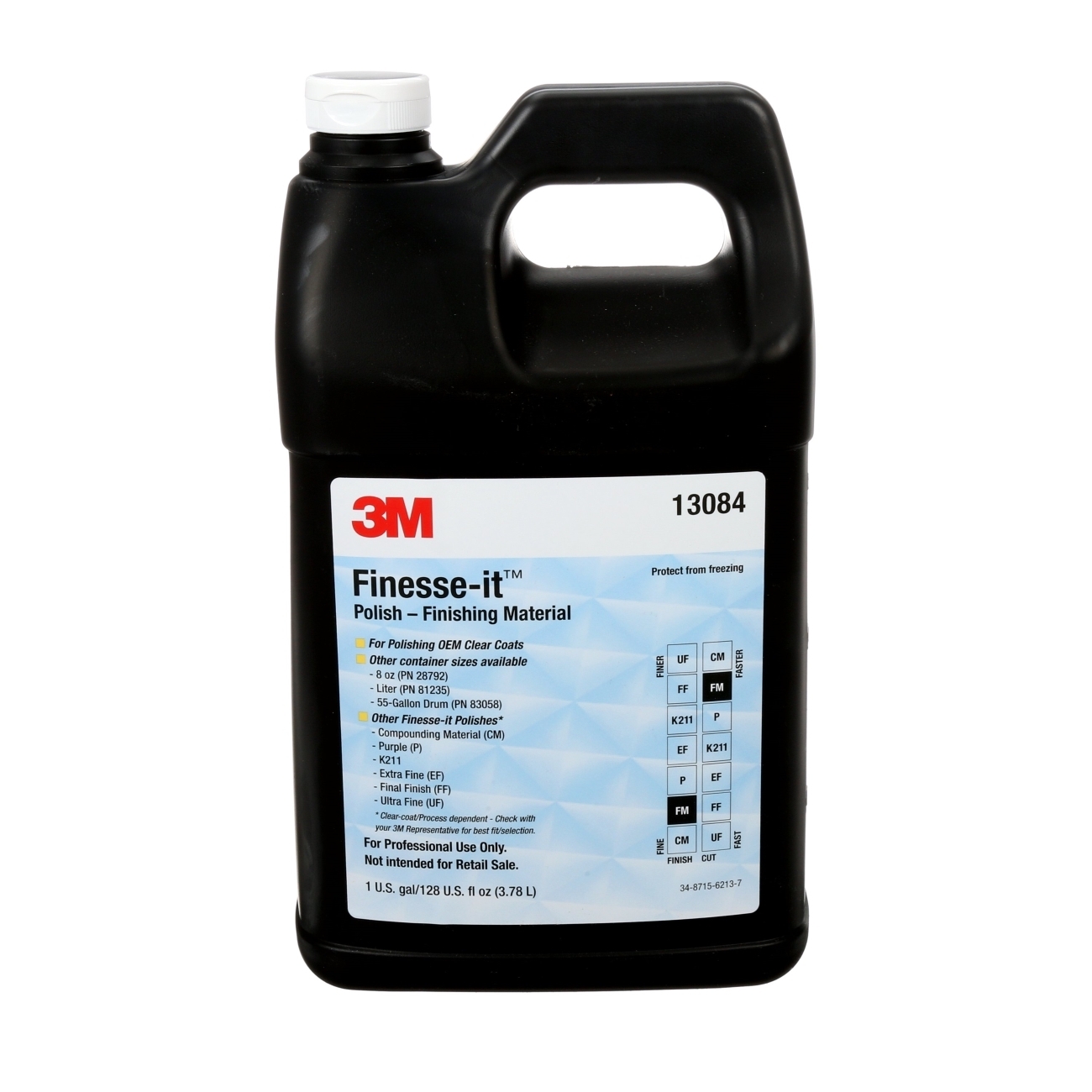 3M Finesse-it Polierpaste 13084 Finishing Material Easy Clean Up 1 Gallone = 3,785 Liter