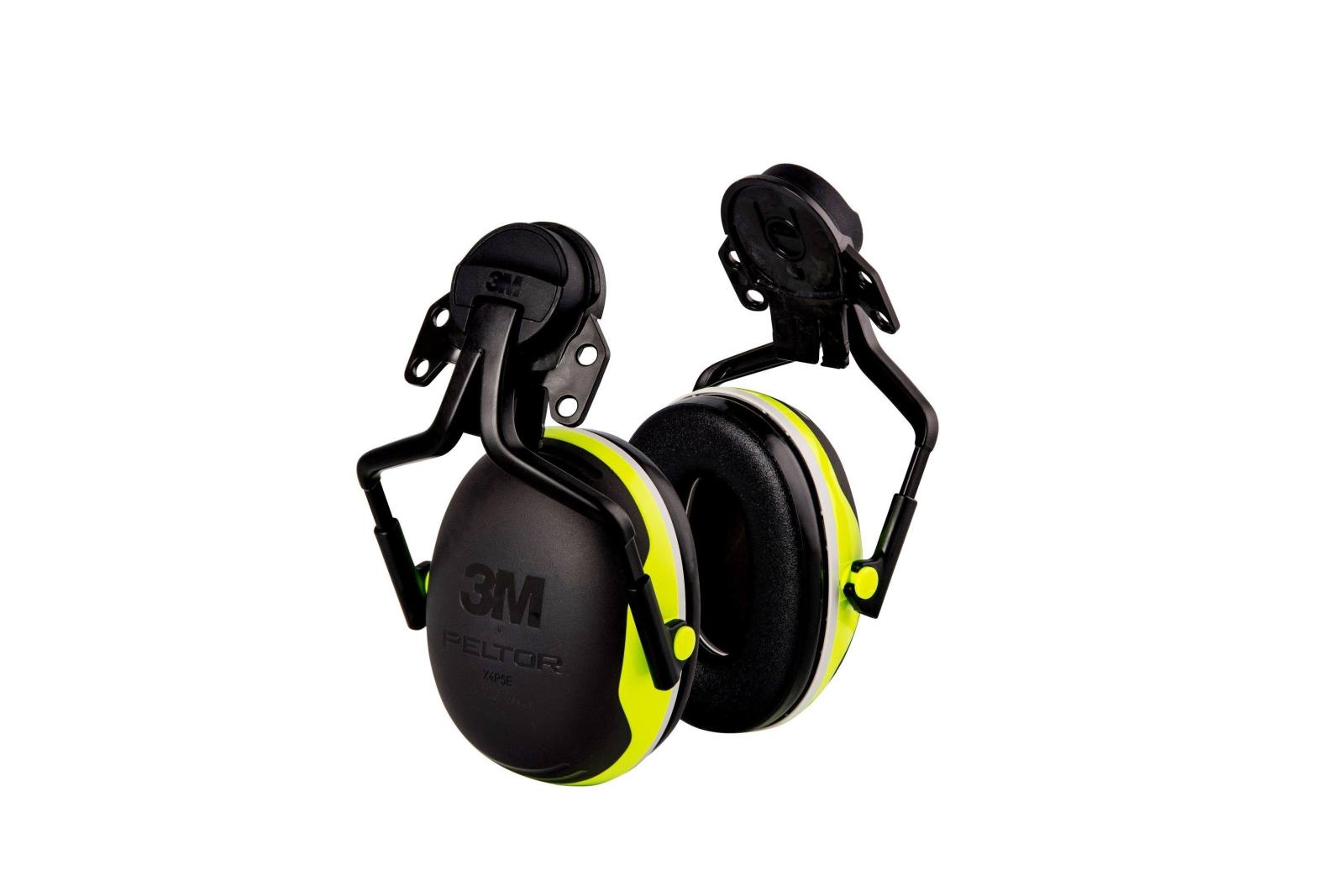 3M PELTOR earmuffs, 32 dB, warning color, helmet attachment, X4P5E