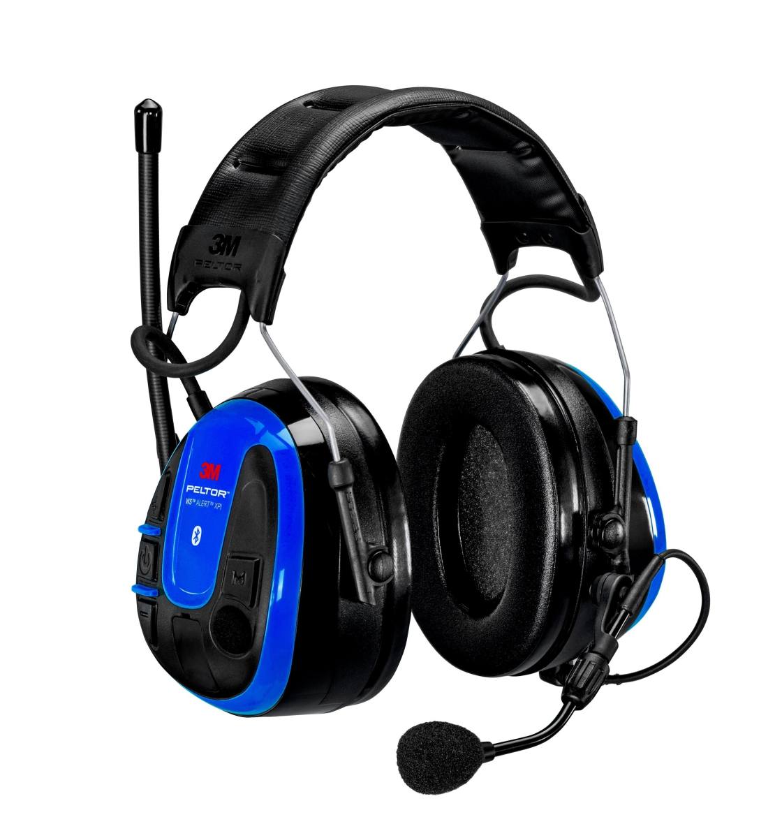 3M Peltor WS ALERT XPI hoofdtelefoon, 30 dB, Bluetooth MultiPoint-technologie, omgevingsluisteren, FM-radio, hoofdband met app-bediening, MRX21A3WS6