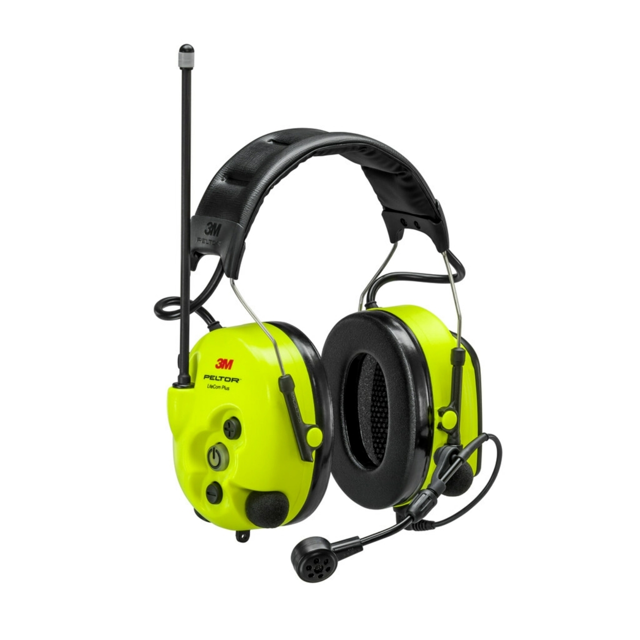 Casque 3M PELTOR LiteCom Plus PMR446 MHz, MT73H7A4410EU, analogique, serre-tête, néon